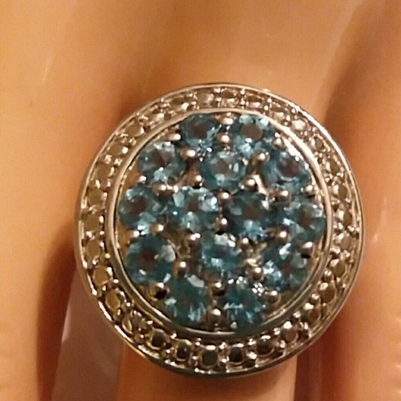 JTV Jewelry - SWISS BLUE TOPAZ, SIZE 8